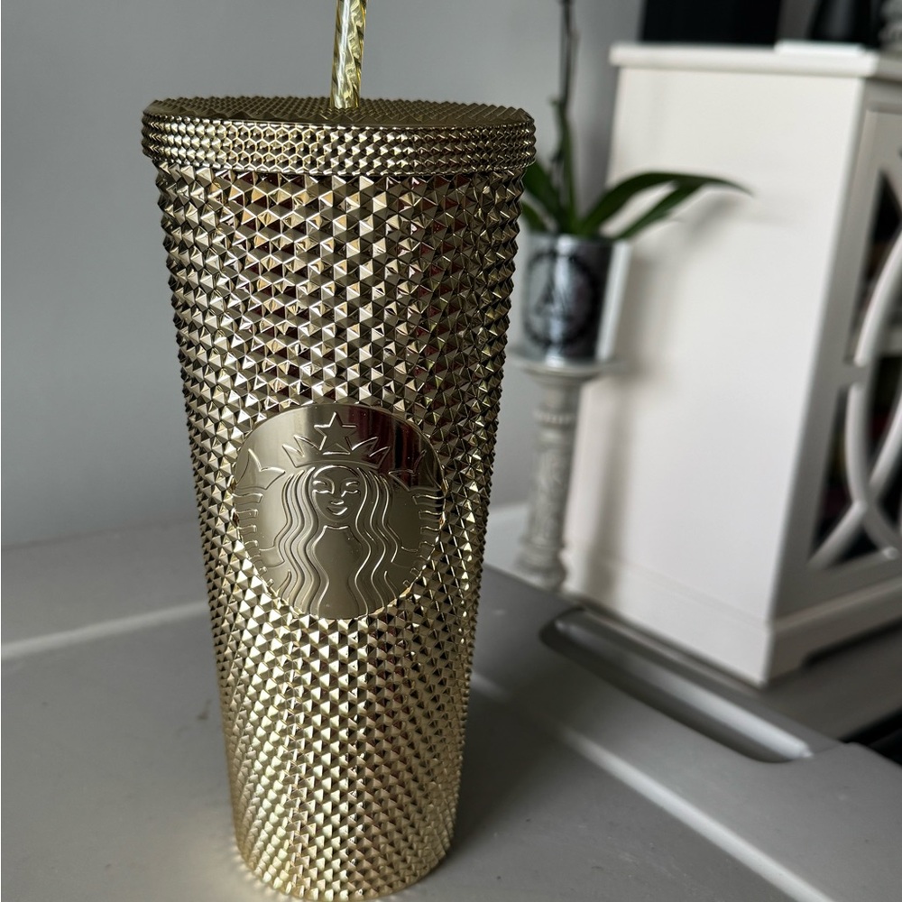 Starbucks Gold Decor Accents Tumbler